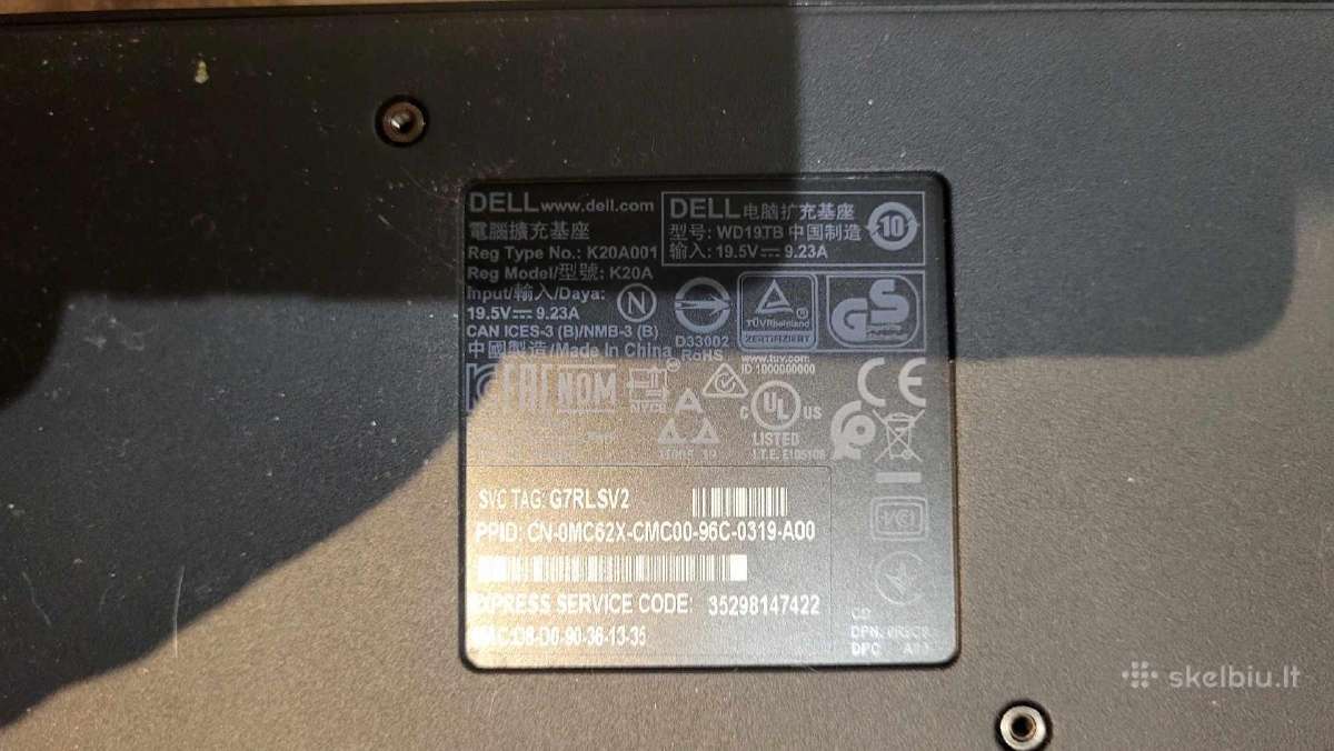 Parduodu mažai naudota „Dell Thunderbolt“ doka Wd1 - nuotraukos Nr. 4