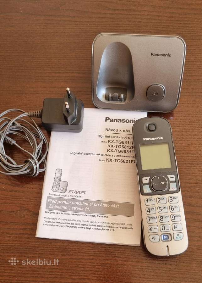 Panasonic Kxtg6811 Skaitmeninis belaidis telefonas