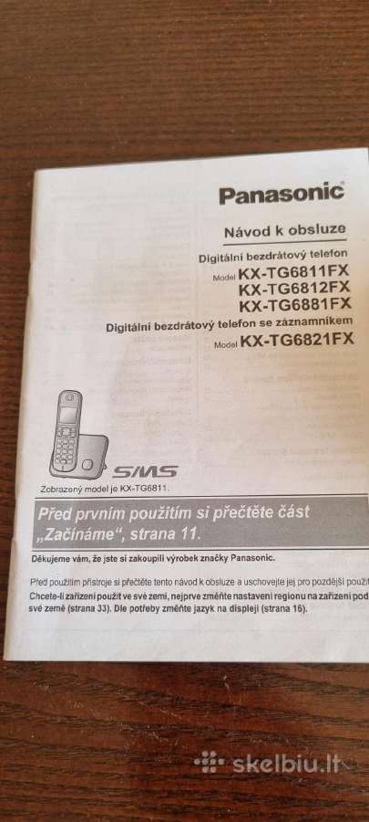 Panasonic Kxtg6811 Skaitmeninis belaidis telefonas - nuotraukos Nr. 6