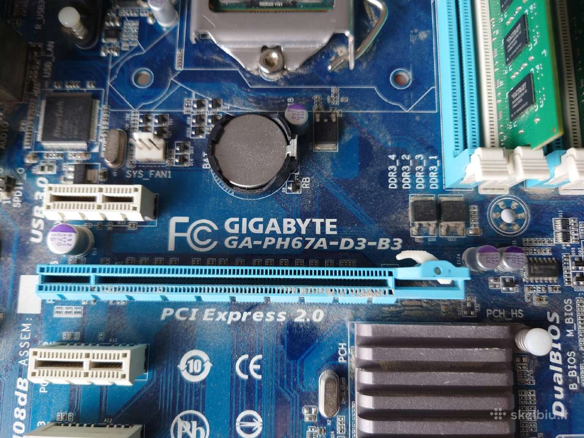 Komplektas i5-2400 8gb RAM su motinine - nuotraukos Nr. 2