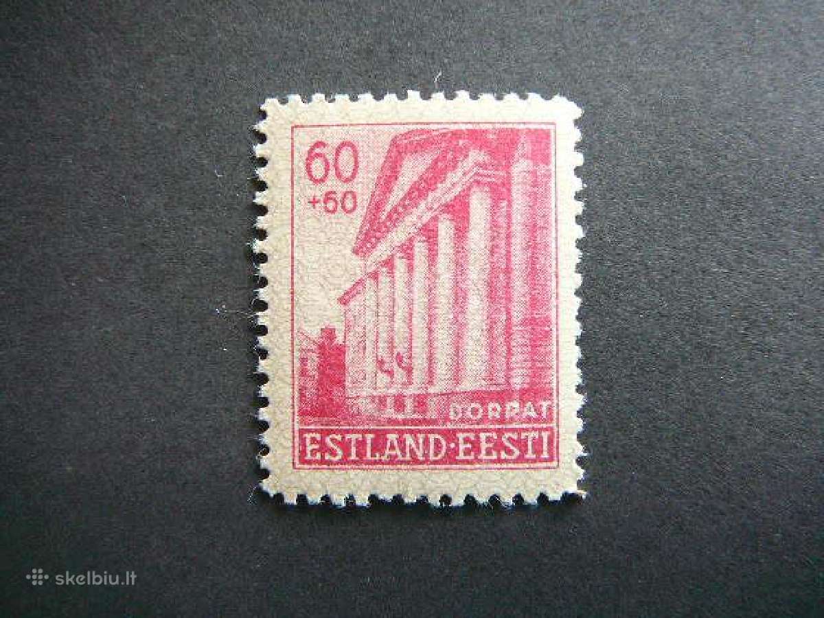 Estija Architektura Vokietija 1941 Mnh es8sm