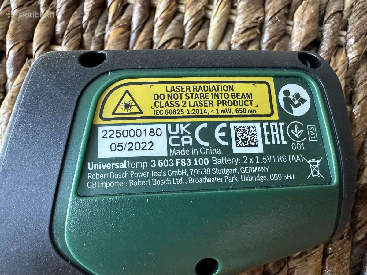 Bosch Infraraudonųjų Spindulių Termometras - nuotraukos Nr. 10