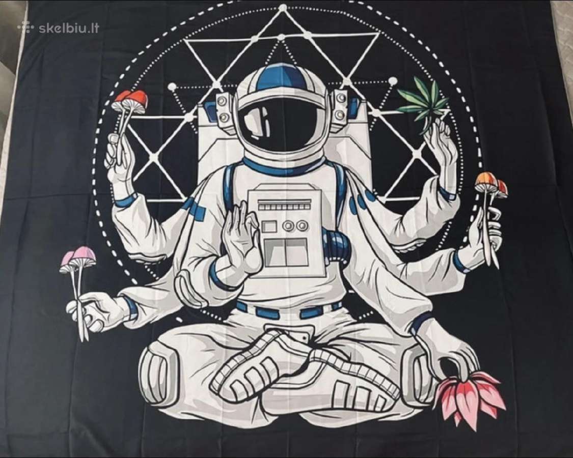 Psychedelic Astronaut - Naujas Tapestry 150x130 cm