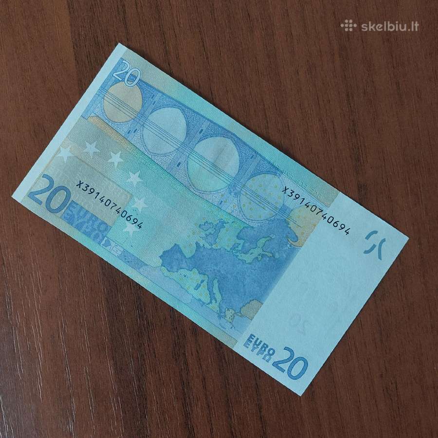 20 Euro 2002 ,series X - Vokietija ,( būklė Unc ) - nuotraukos Nr. 10