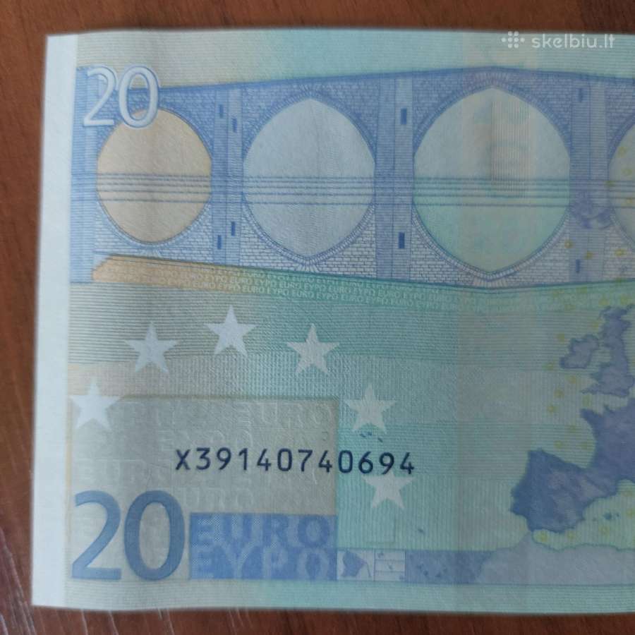 20 Euro 2002 ,series X - Vokietija ,( būklė Unc ) - nuotraukos Nr. 11