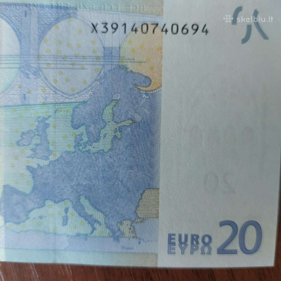 20 Euro 2002 ,series X - Vokietija ,( būklė Unc ) - nuotraukos Nr. 13