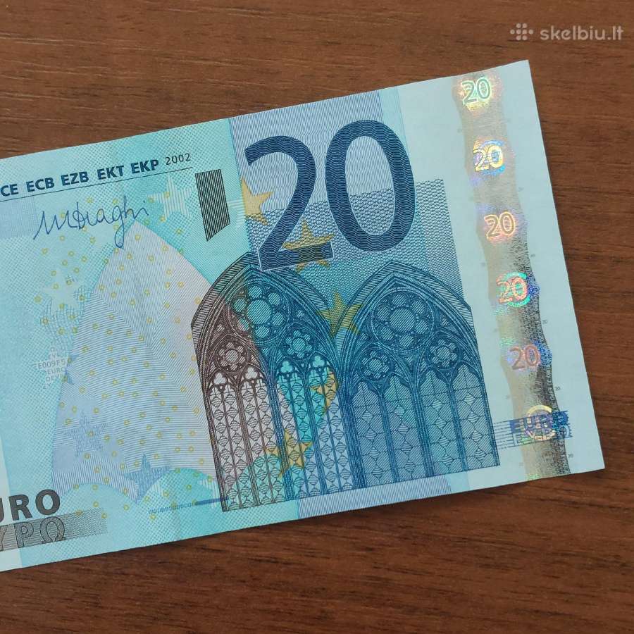 20 Euro 2002 ,series X - Vokietija ,( būklė Unc ) - nuotraukos Nr. 14