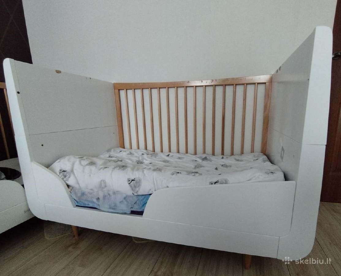 Snuz Kot natūralaus medžio lovytė kūdikiui - nuotraukos Nr. 6