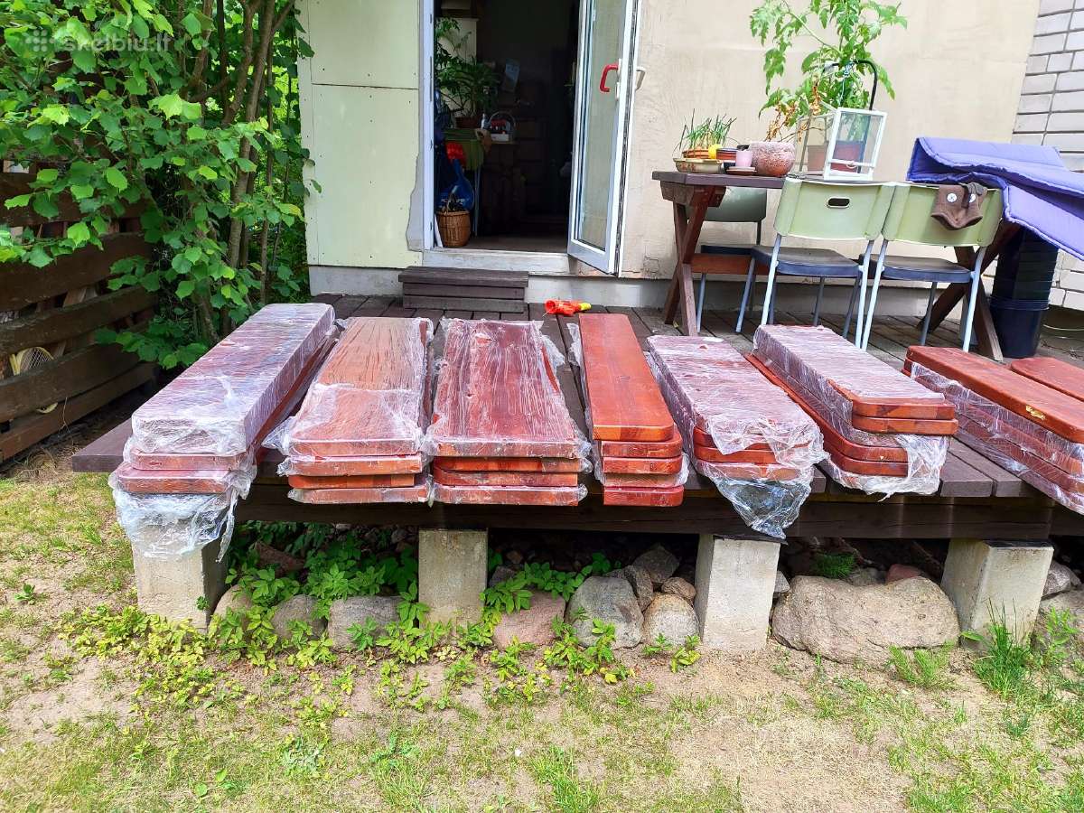 Lentynos iš medžio masyvo su kalvystės met.konstr. - nuotraukos Nr. 2