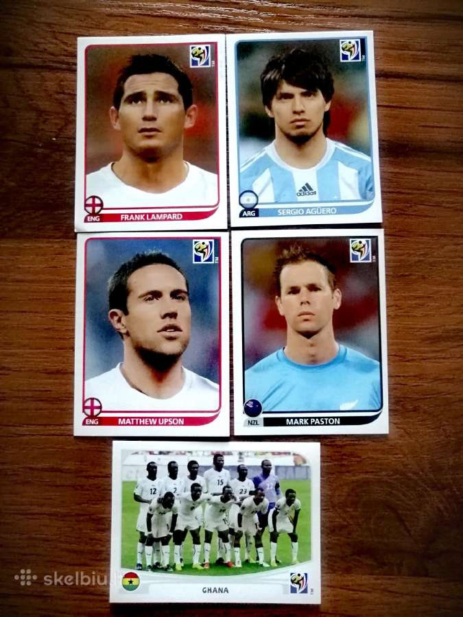 Fifa Wc 2010 oficialūs Panini kolekciniai lipdukai