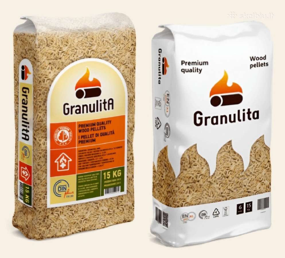 Aukšiausios kokybės medienos granules