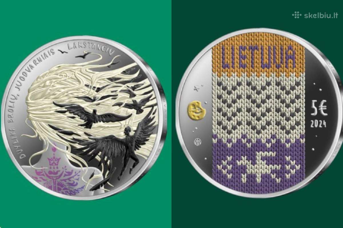 5 Eur moneta, pasaka „Dvylika brolių juodvarnių"