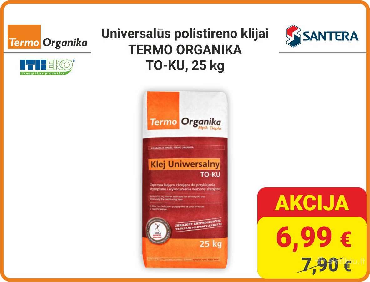 Polistireno klijai "Termo Organika To-ku"