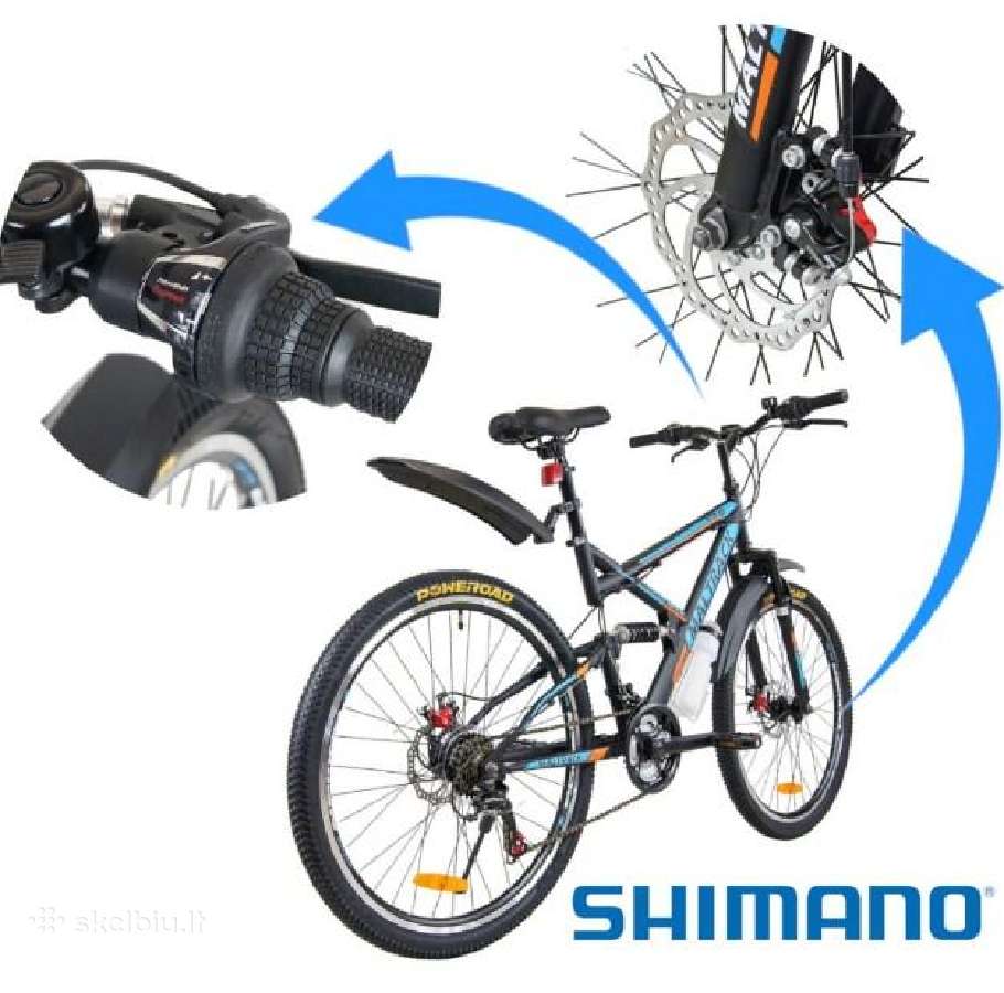 Dviratis Maltrack Target 26" Shimano Juodas/raud - nuotraukos Nr. 3