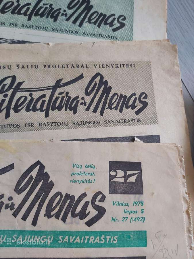 Seni laikraščiai,literatūra ir menas"