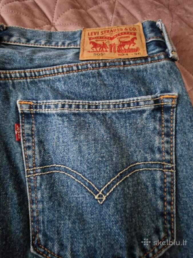 Levi Strauss 505 W34/l36 - nuotraukos Nr. 2