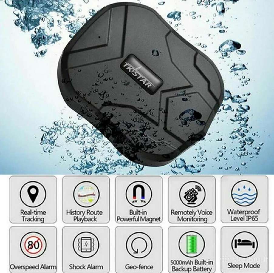 GPS seklys Tkstar tk905 su magnetu 90 parų 5000mah