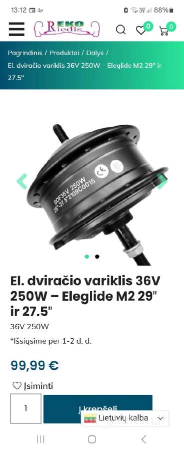 Riedžių paspirtukų dviračių varikliai ratai - nuotraukos Nr. 24