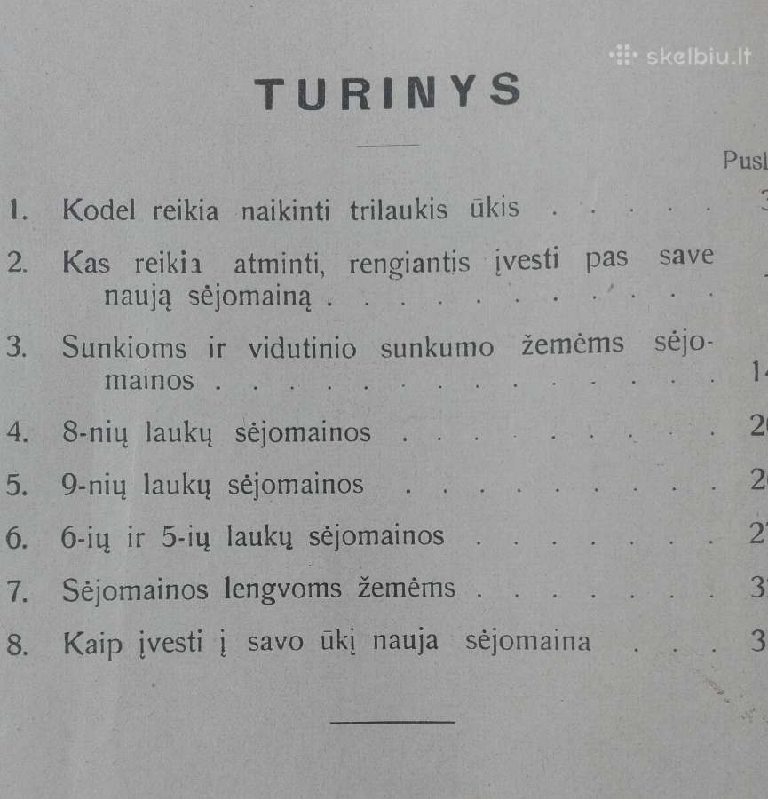 1584. Sėjomainos Smulkiam Ir Vidutiniam Ūkiui - nuotraukos Nr. 2