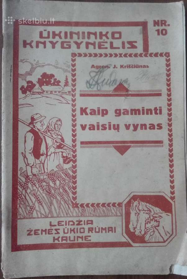 1588. Kaip Gaminti Vaisių Vynas antikvarinė-kolekc