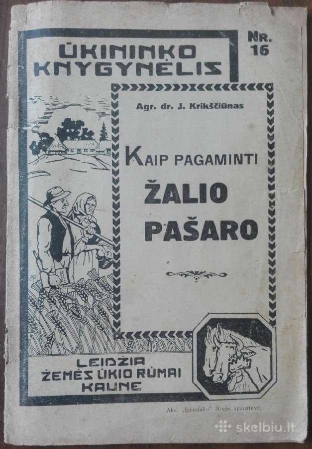 1592. Kaip Pagaminti Žalio Pašaro reta antikvarinė