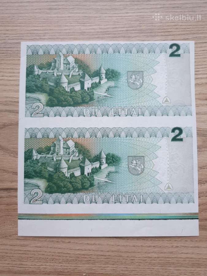 1993/94 metų dvigubi 1 ir 2 litai - nuotraukos Nr. 4