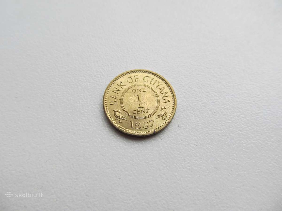 1 centas , Gajana , 1967