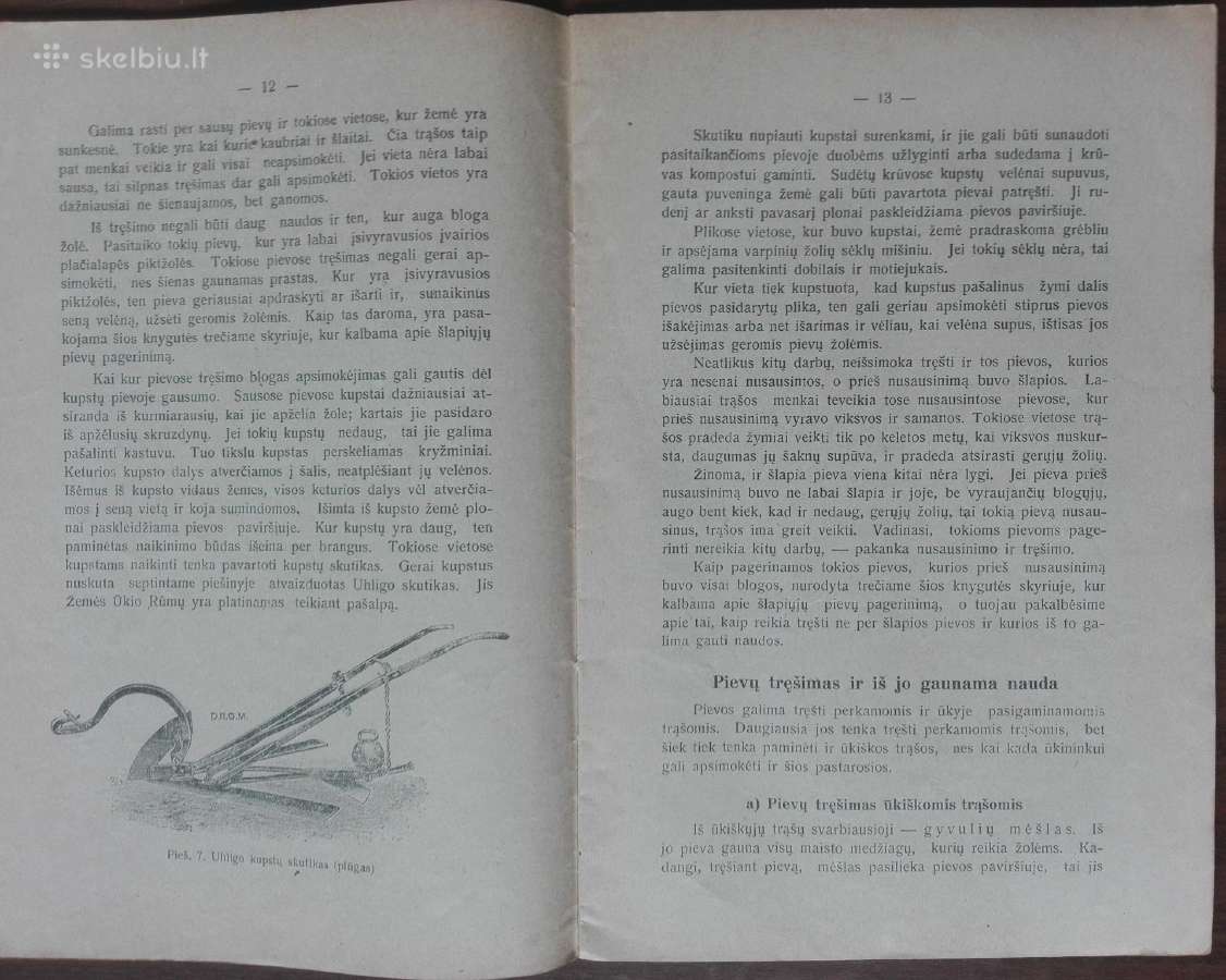 1601. Pievų Pagerinimas reta antikvarinė-kolekcinė - nuotraukos Nr. 5