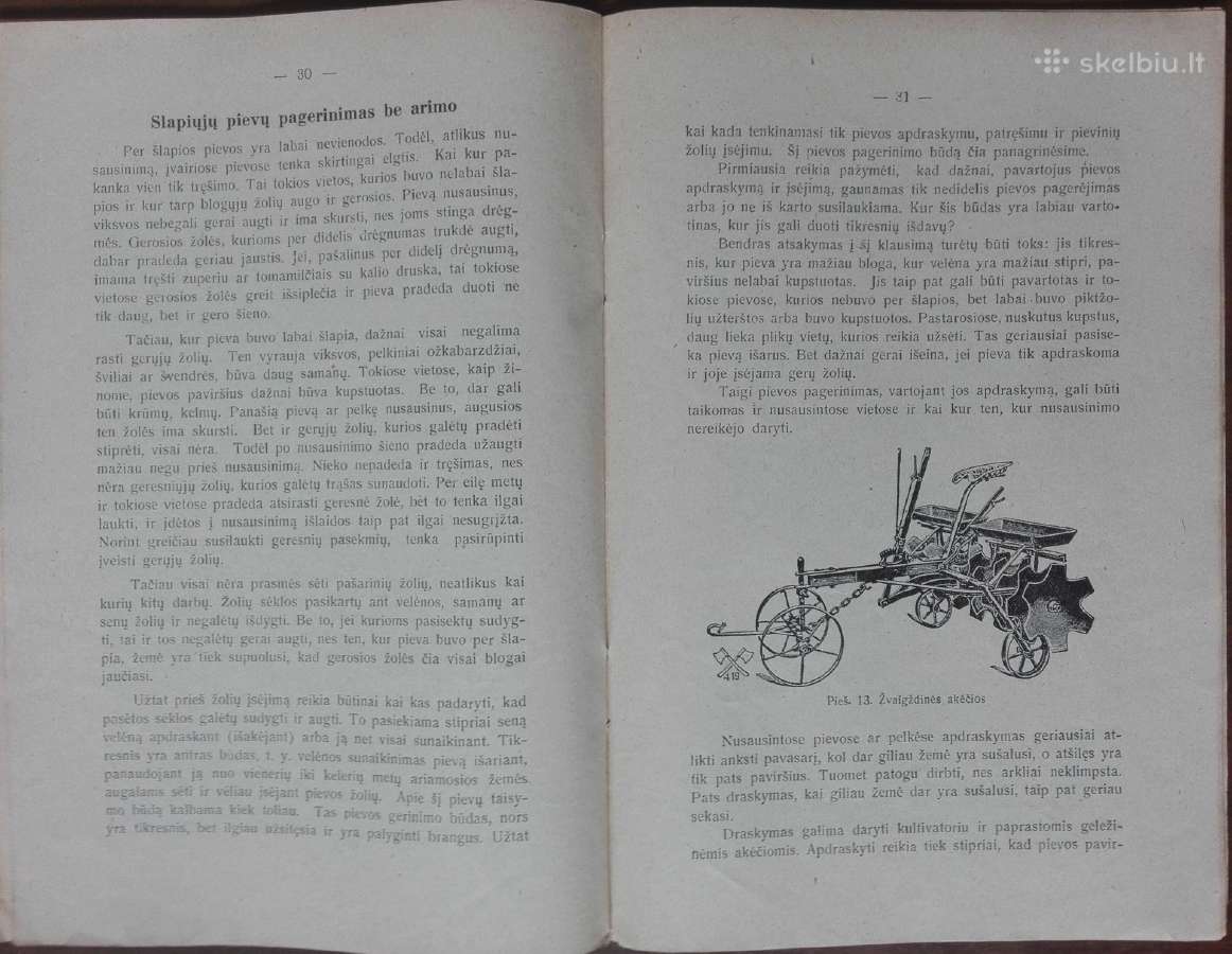 1601. Pievų Pagerinimas reta antikvarinė-kolekcinė - nuotraukos Nr. 8