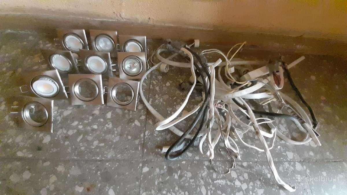 Įmontuojami šviestuvai ir kt.