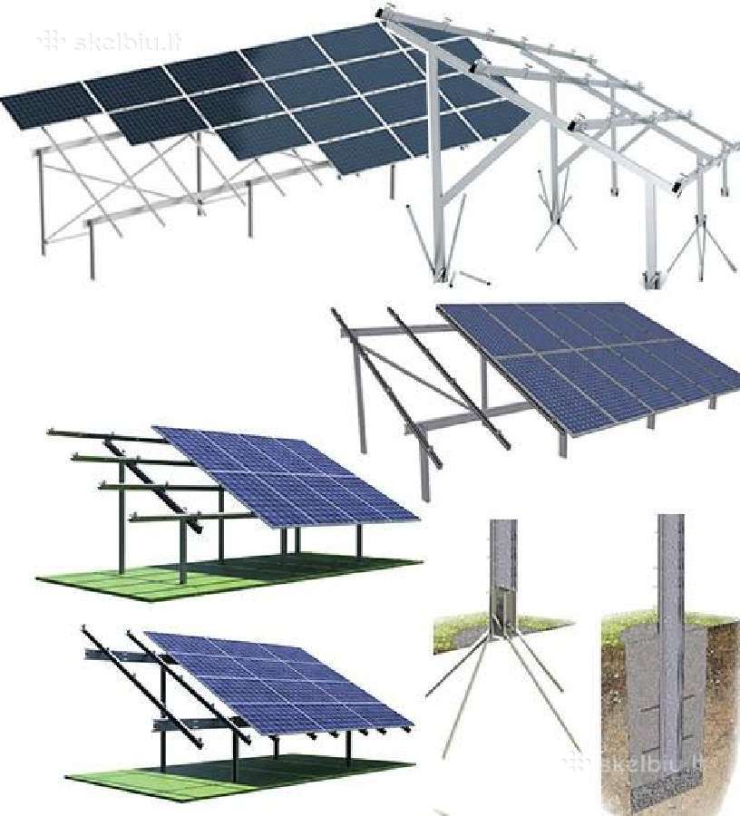 Bifical antžeminė saulės elektrinės konstrukcija - Skelbiu.lt
