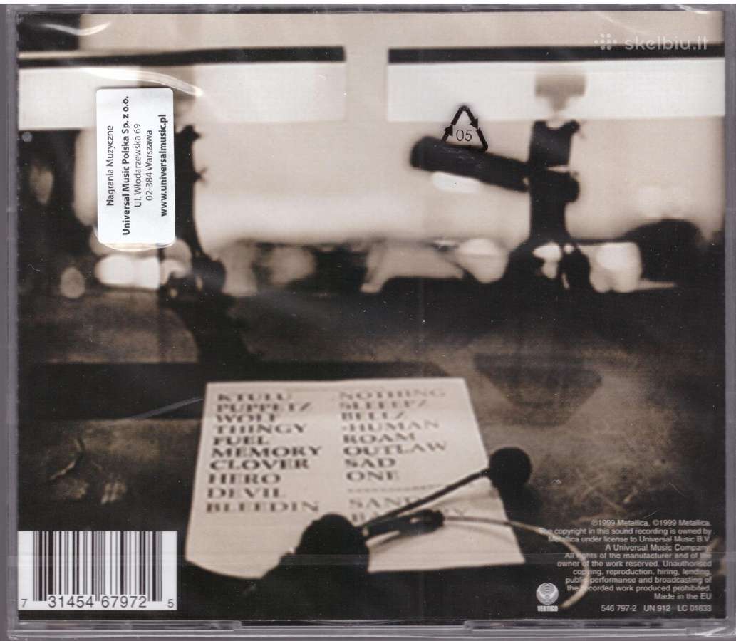 Metallica 2 CD S&m - nuotraukos Nr. 2
