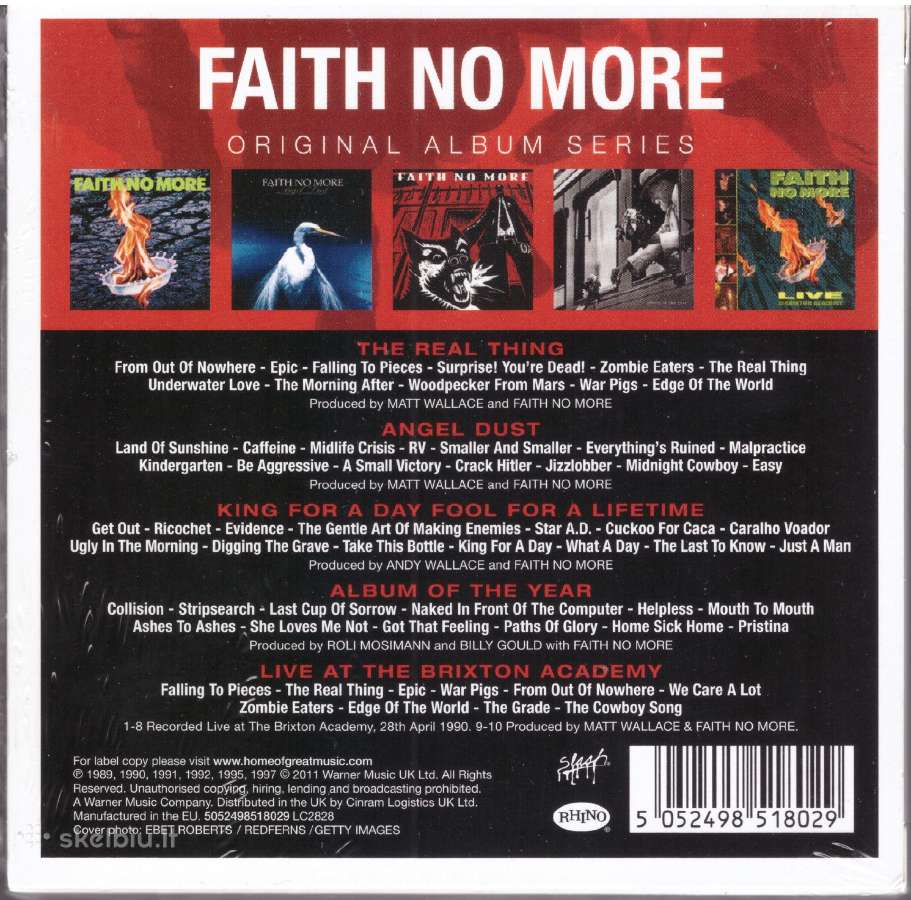 Faith No More Original Album Series 5 CD - nuotraukos Nr. 2