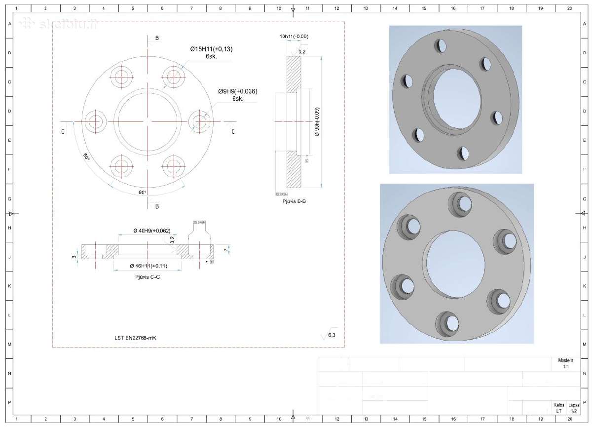 Autocad/solidworks/inventor/3dsmax 2d/3D brėžiniai - nuotraukos Nr. 4