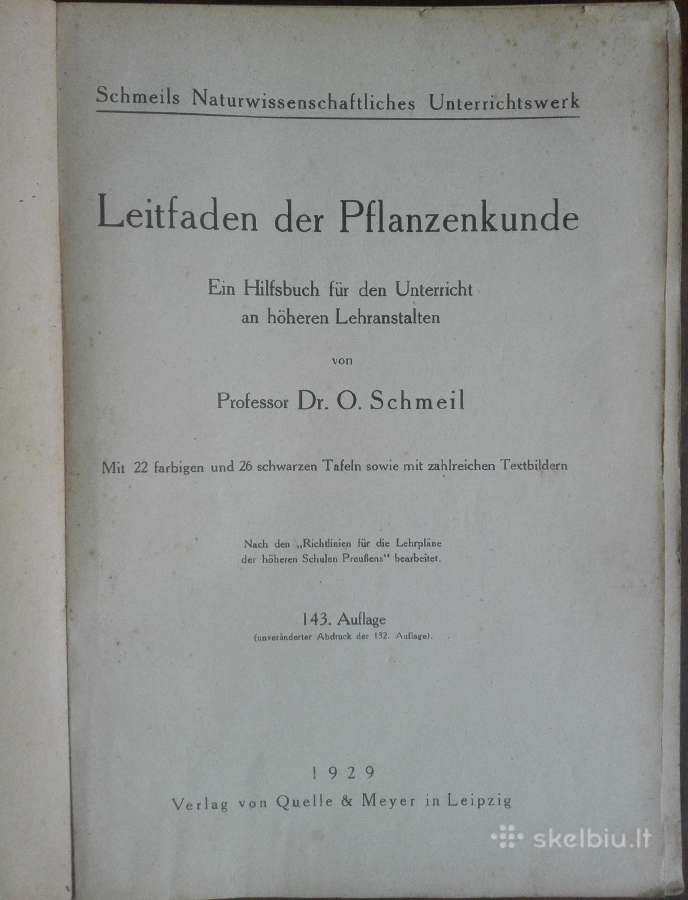 1619. Schmel Leitfaden Der Pflanzenkunde - nuotraukos Nr. 2