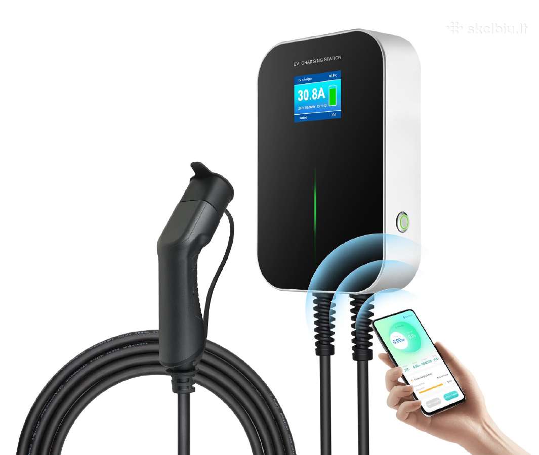 Išmani Ev įkrovimo stotelė 11/22kw tinkama paramai