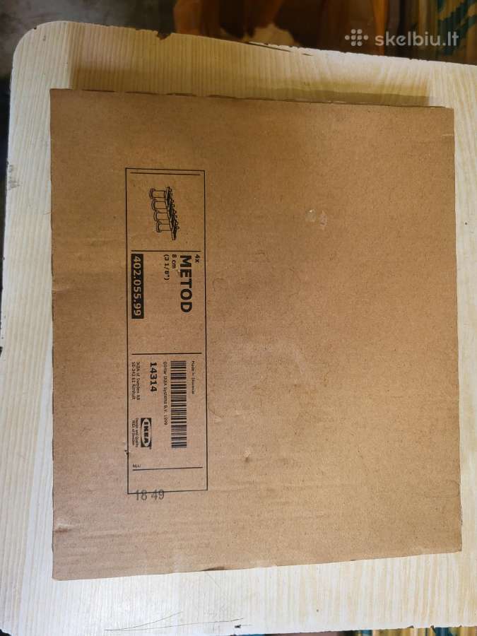 Ikea metod koja 4vnt. 8cm juodos. Komplektas.