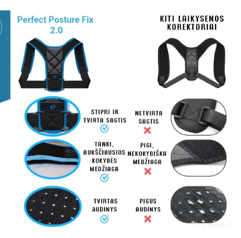 Laikysenos korektorius Perfect posture fix - nuotraukos Nr. 2