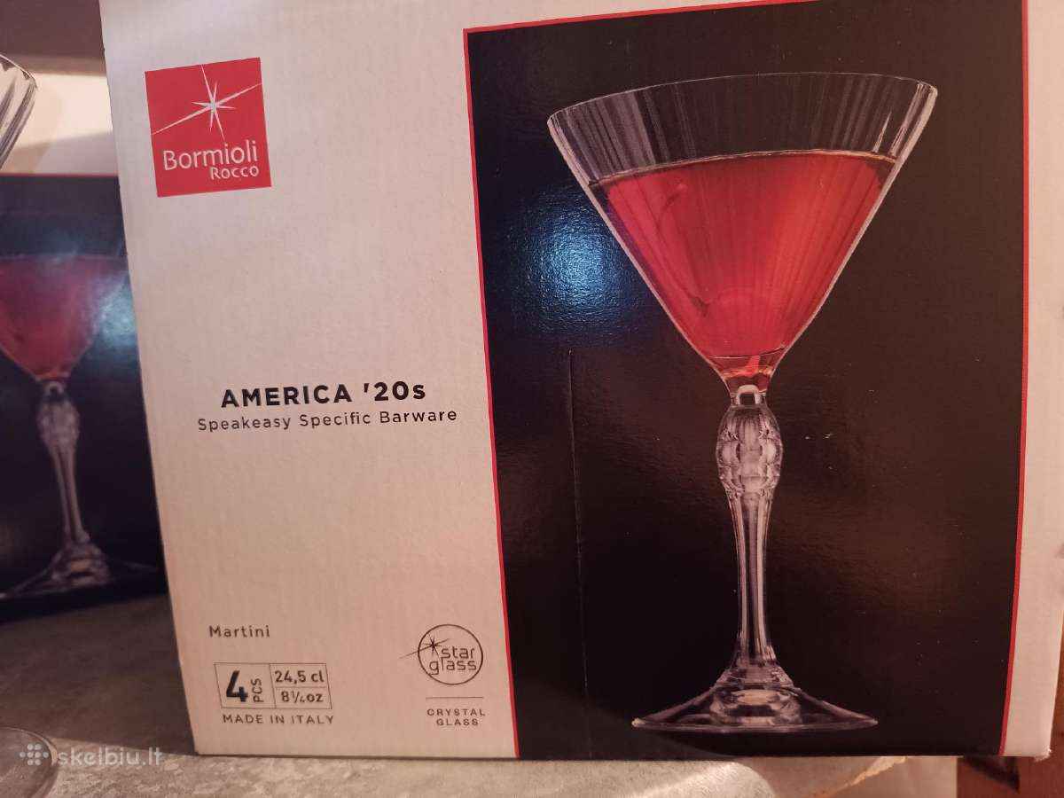 Bormioli Rocco martinio taurės America'20s, 245 ml