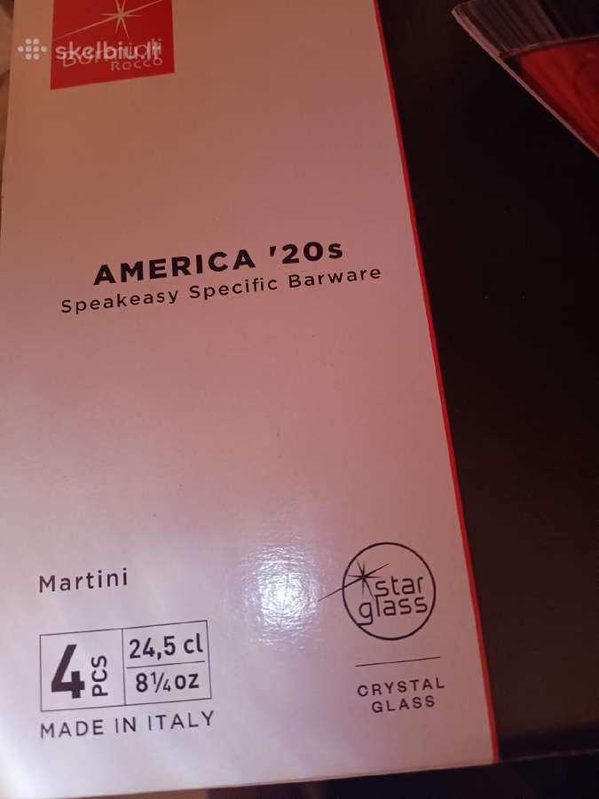 Bormioli Rocco martinio taurės America'20s, 245 ml - nuotraukos Nr. 4