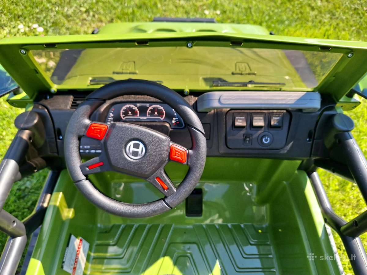 Dvivietis 12v 445w elektromobilis su pulteliu - nuotraukos Nr. 5