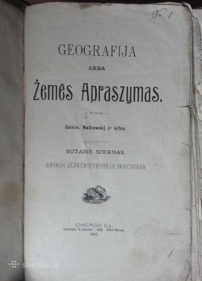1625. Geografija Arba Žemės Apraszymas labai reta