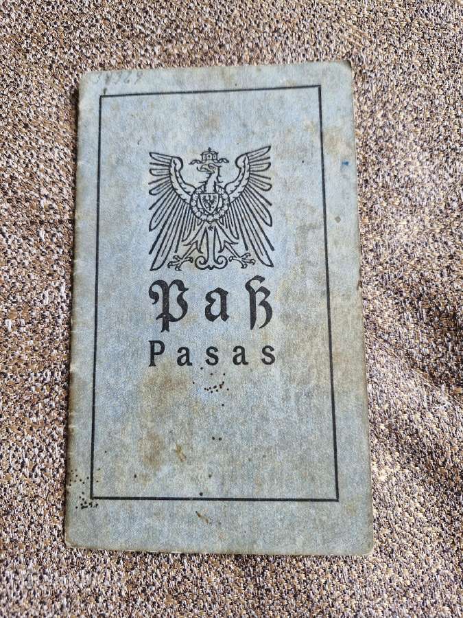 Senas lietuviškas pasas 1918m.