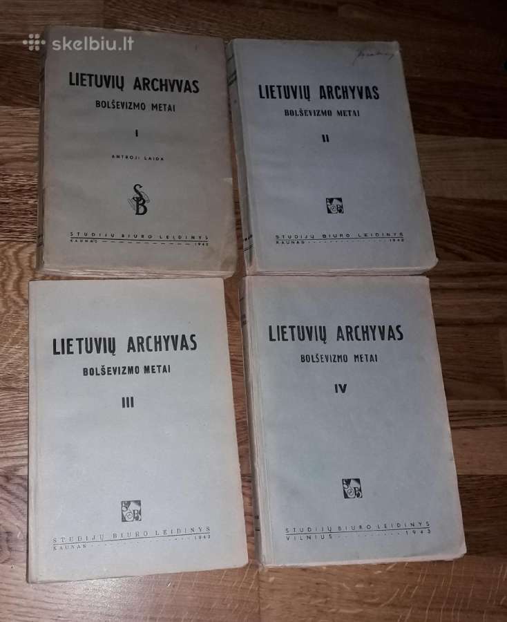 Lietuvių archyvas. Bolševizmo metai. 4 tomai