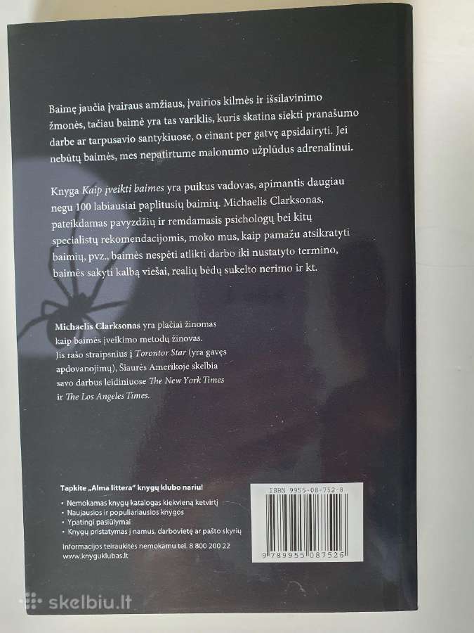 Knyga"kaip įveikti baimes" Michael Clarkson - nuotraukos Nr. 2