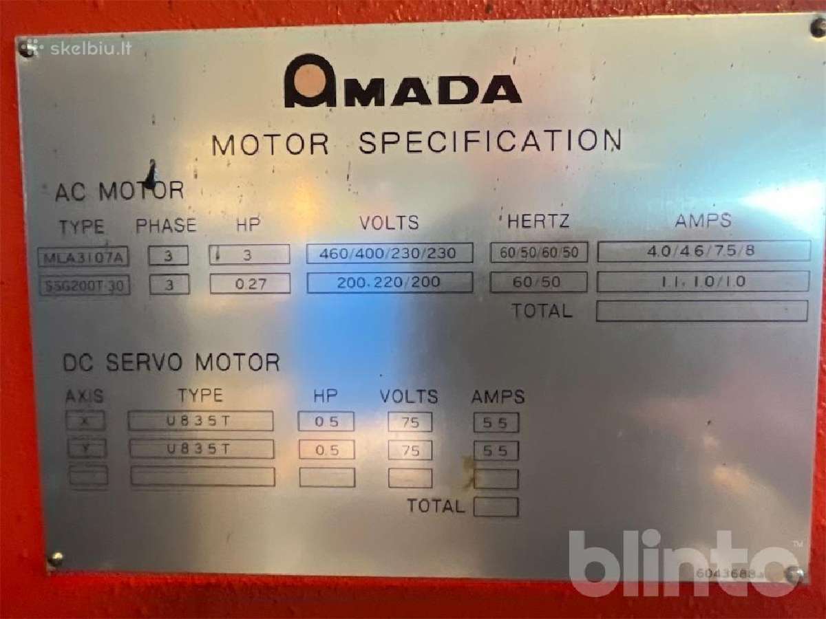 Amada Aries-222 perforavimo presas - nuotraukos Nr. 21
