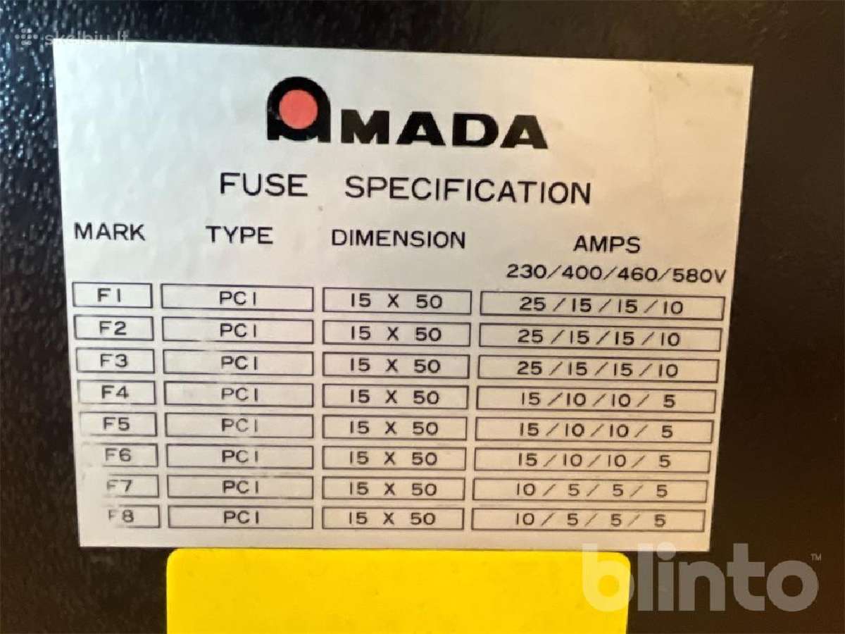 Amada Aries-222 perforavimo presas - nuotraukos Nr. 25