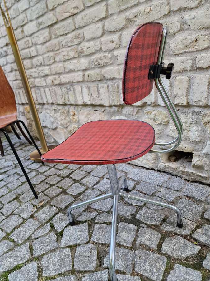Vintažinė mid century biuro,darbo kėdė - nuotraukos Nr. 2