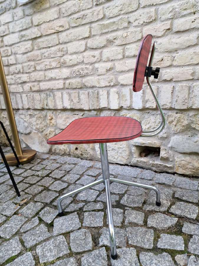 Vintažinė mid century biuro,darbo kėdė - nuotraukos Nr. 3