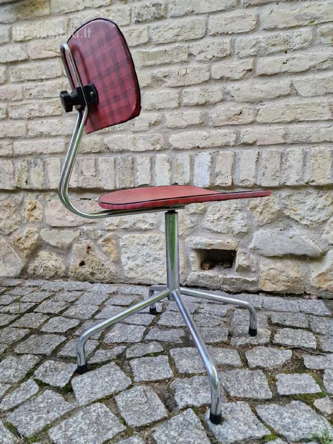 Vintažinė mid century biuro,darbo kėdė - nuotraukos Nr. 18